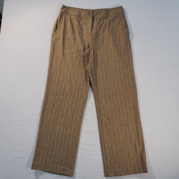 Valerie Stevens Pants - Valerie Stevens Pants Womens 12 Brown Wool Dress Comfy Warm Slacks Trousers